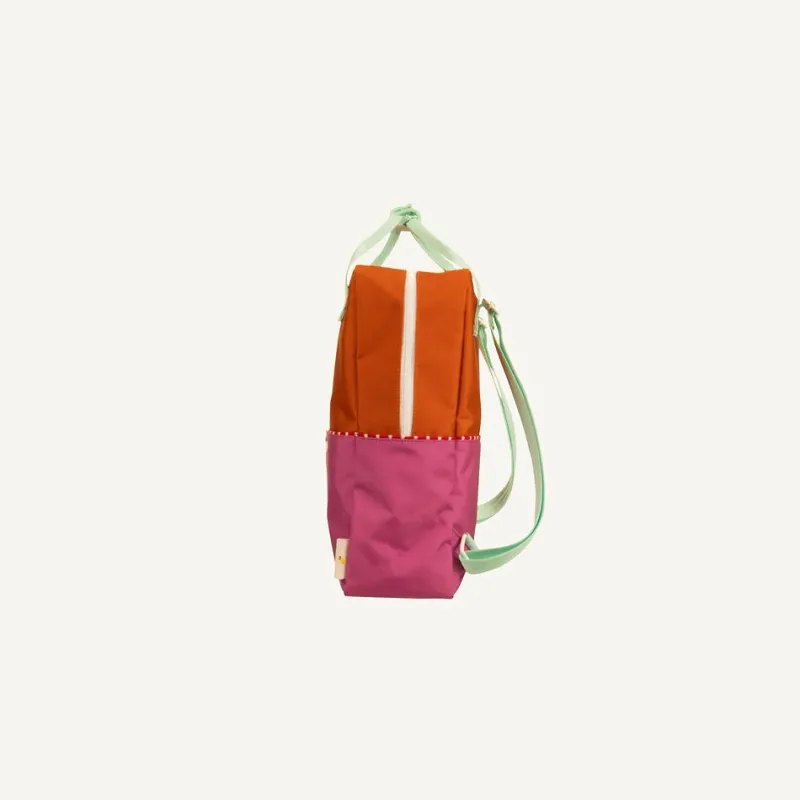 Backpack Large | Color Blocking | Gravel Orange + Rosette Pink>Sticky Lemon Outlet