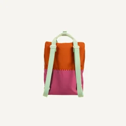 Backpack Large | Color Blocking | Gravel Orange + Rosette Pink><noscript><img width=