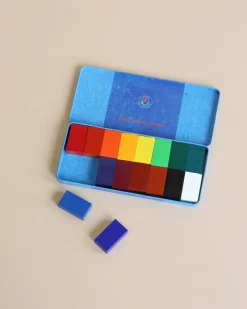 Wax Block Crayons Tin Case - 16 Assorted>Stockmar Online