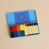 Wax Crayons Combo Standard Tin Case - 8 Blocks & 8 Sticks Assorted>Stockmar New