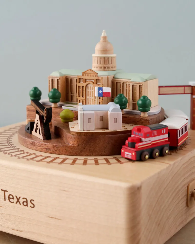 Texas Wooden Music Box>Wooderful Life Outlet