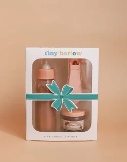 Tiny Tummies Puree and Milk Bottle set for doll - Chocolate>Tiny Harlow - North America New