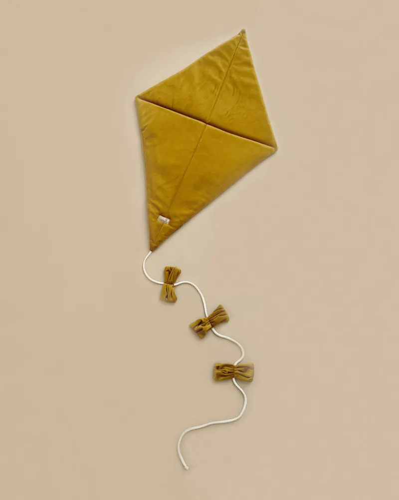 Velvet Kite Wall Decor - Mustard | Final Sale>Babyly Fashion