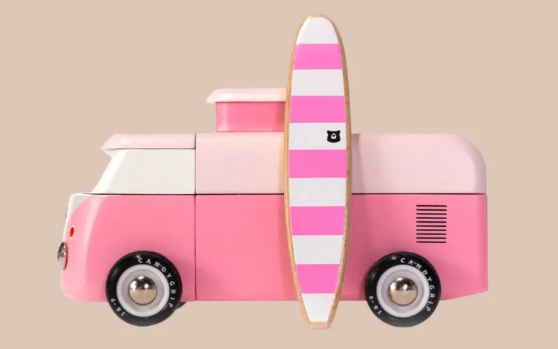 VW Beach Bus Pink>Candylab Toys Best