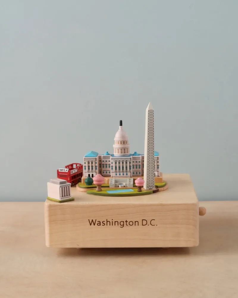 Washington D.C. Wooden Music Box>Wooderful Life Online