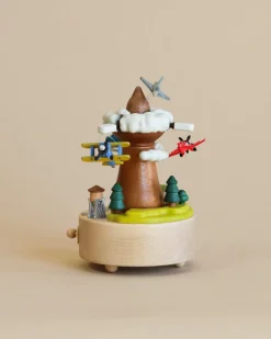 Wooden Airplane Music Box>Wooderful Life Outlet