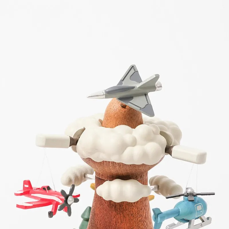 Wooden Airplane Music Box>Wooderful Life Outlet