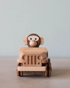 Wooden Animal Pull-Back Car><noscript><img width=
