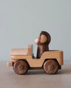 Wooden Animal Pull-Back Car><noscript><img width=