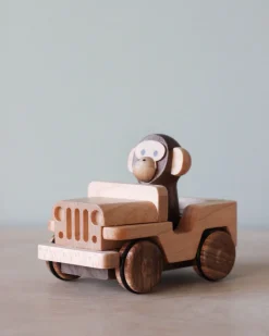 Wooden Animal Pull-Back Car><noscript><img width=