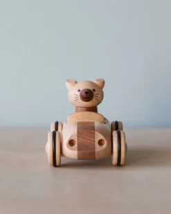 Wooden Animal Pull-Back Car><noscript><img width=
