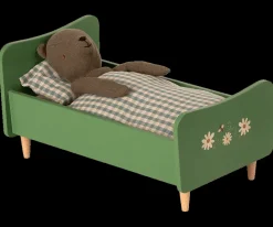 Wooden Bed for Teddy Dad - Dusty Green><noscript><img width=