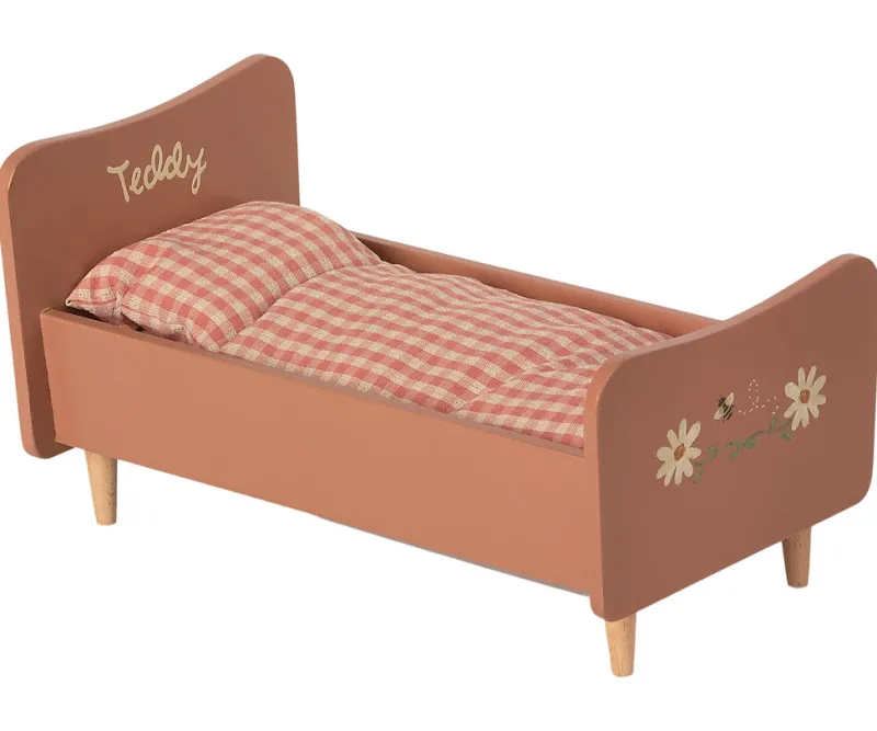 Wooden Bed for Teddy Mum - Rose>Maileg Fashion