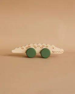 Wooden Crocodile Push Toy>Briki Vroom Vroom New
