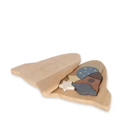 Wooden Puzzle - Rocket>Konges Sløjd Best