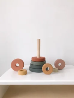 Wooden Pyramid Stacker - Green & Mustard></noscript>SABO concept Best