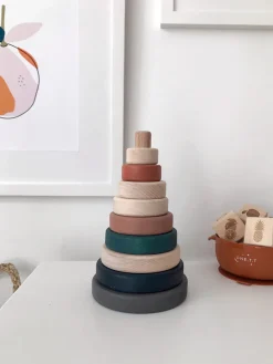Wooden Pyramid Stacker - Terracotta></noscript>SABO concept Discount