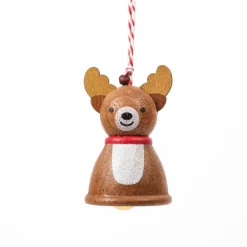 Wooden Reindeer Ornament><noscript><img width=