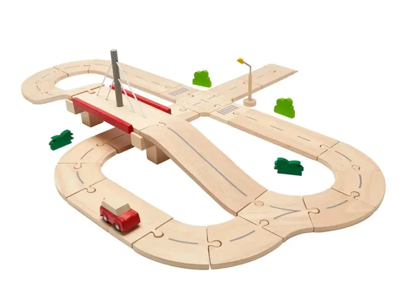Wooden Road System Deluxe>Plan Toys Best