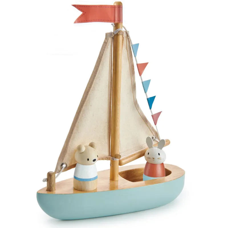 Wooden Sail Boat>Tender Leaf Toys Clearance