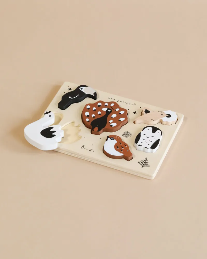 Wooden Tray Puzzle - Birds>Wee Gallery Hot