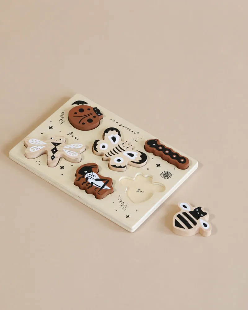 Wooden Tray Puzzle - Bugs>Wee Gallery New