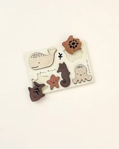 Wooden Tray Puzzle - Ocean Animals>Wee Gallery Sale
