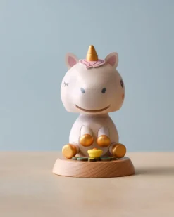 Wooden Unicorn Bobblehead><noscript><img width=