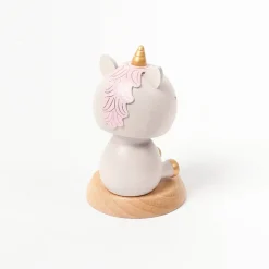 Wooden Unicorn Bobblehead><noscript><img width=