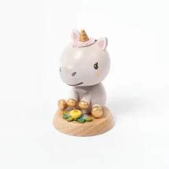 Wooden Unicorn Bobblehead><noscript><img width=