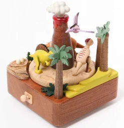 Wooden Volcano & Dinosaur Music Box><noscript><img width=